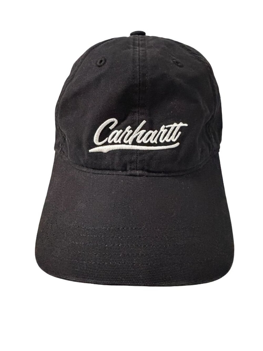 Carhartt Black Script Logo Adjustable Baseball Cap Hat Strapback